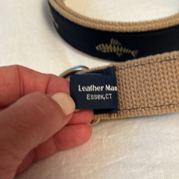 Men’s belt with fish pattern. Size XL - Picture 4 of 6